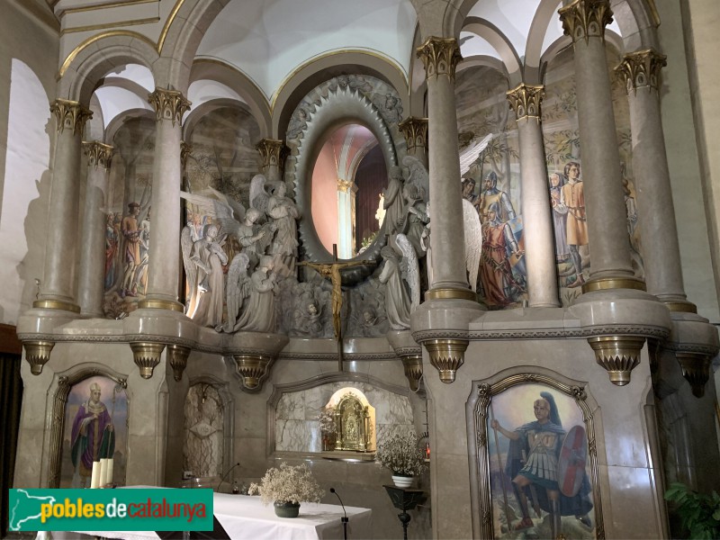 Valls - Església de la M.D. del Lledó, retaule (Foto: Albert Esteves, 2019) Valls - Església de la M.D. del Lledó, retaule