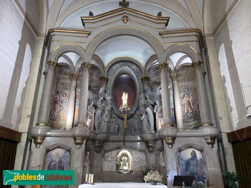 Valls - Església de la M.D. del Lledó, retaule (Foto: Albert Esteves, 2019) Valls - Església de la M.D. del Lledó, retaule