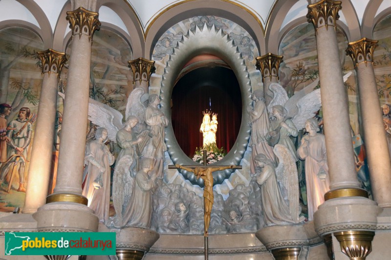 Valls - Església de la M.D. del Lledó, retaule (Foto: Albert Esteves, 2019) Valls - Església de la M.D. del Lledó, retaule