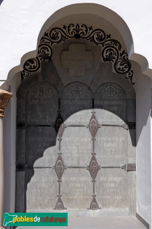 Valls - Cementiri de Valls (Foto: Albert Esteves, 2019) Valls - Cementiri de Valls