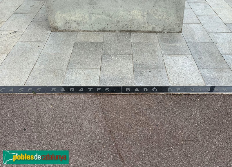 Barcelona - Monument a les Cases Barates (Foto: Albert Esteves, 2019) Barcelona - Monument a les Cases Barates