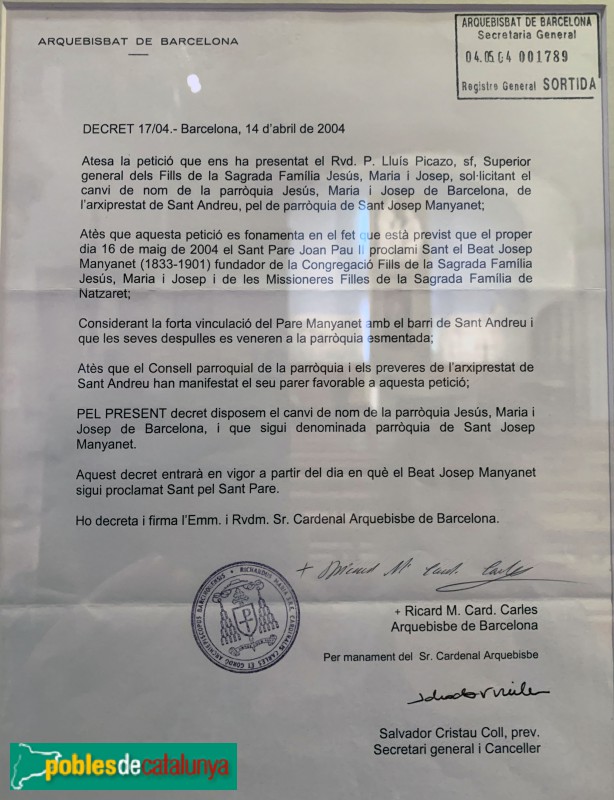 Barcelona - Església del Pare Manyanet