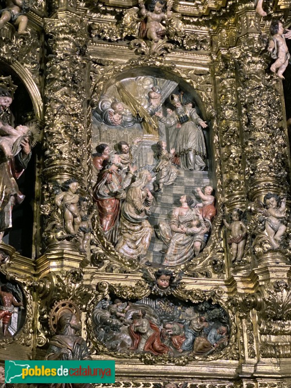 Arenys de Mar- Església de Santa Maria. Retaule: la Presentació (Foto: Albert Esteves, 2019) Arenys de Mar- Església de Santa Maria. Retaule: la Presentació