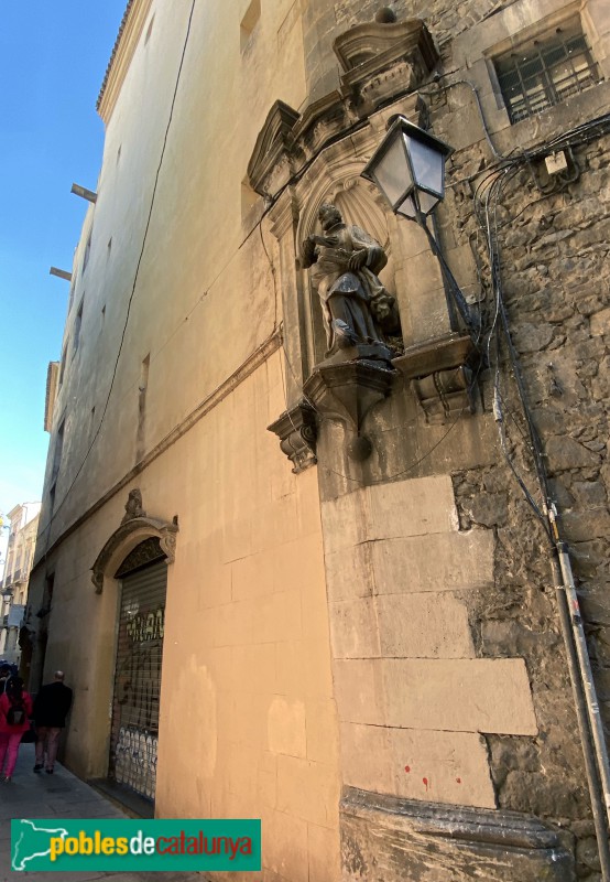 Barcelona - Església de Sant Felip Neri, carrer de la Palla (Foto: Albert Esteves, 2019) Barcelona - Església de Sant Felip Neri, carrer de la Palla