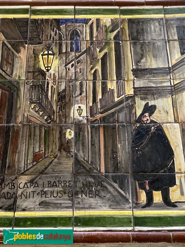 Barcelona - Carrer Petritxol. Mosaic (Foto: Albert Esteves, 2019) Barcelona - Carrer Petritxol. Mosaic