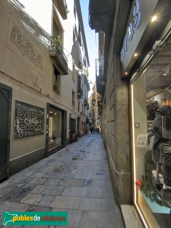 Barcelona - Carrer Petritxol, 16 (Foto: Albert Esteves, 2019) Barcelona - Carrer Petritxol, 16