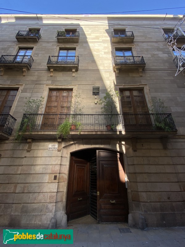 Barcelona - Casa del Comte de Fonollar o Palau Palmerola (Portaferrissa, 7) (Foto: Albert Esteves, 2019) Barcelona - Casa del Comte de Fonollar o Palau Palmerola (Portaferrissa, 7)