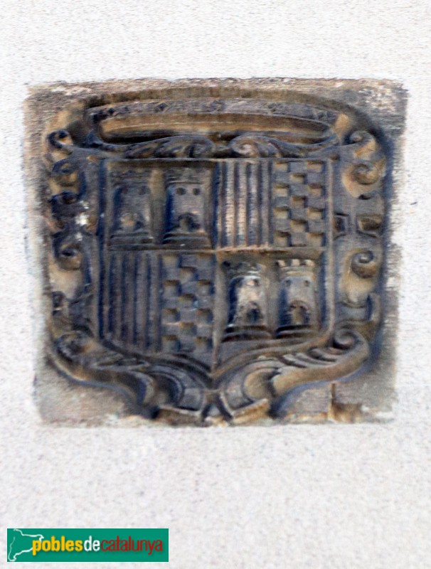 Barcelona - Pi, 11, escut a la façana (Foto: Albert Esteves, 2019) Barcelona - Pi, 11, escut a la façana