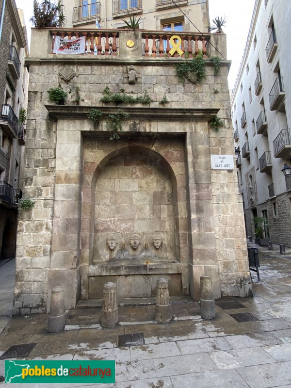 Barcelona - Font gòtica de la plaça Sant Just (Foto: Albert Esteves, 2019) Barcelona - Font gòtica de la plaça Sant Just