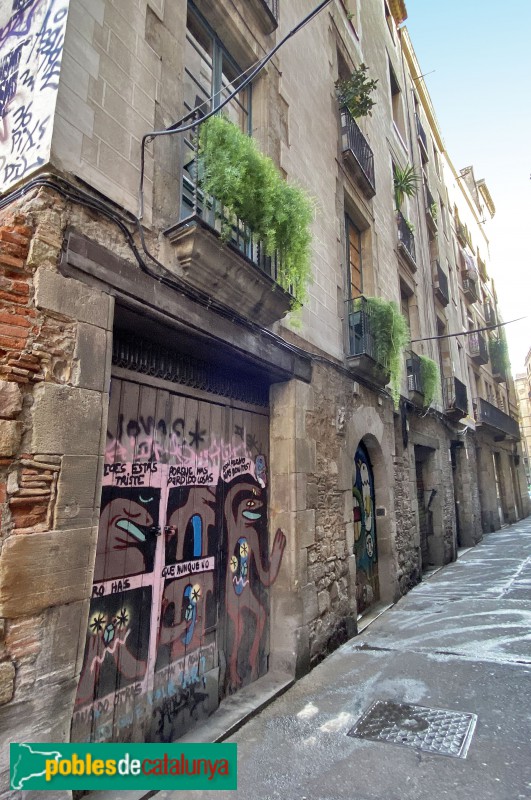 Barcelona - Hostal d'en Sol, 3-5 (Foto: Albert Esteves, 2019) Barcelona - Hostal d'en Sol, 3-5