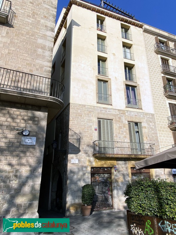 Barcelona - Passeig Colom, 5/ Marquet, 7 (Foto: Albert Esteves, 2020) Barcelona - Passeig Colom, 5/ Marquet, 7