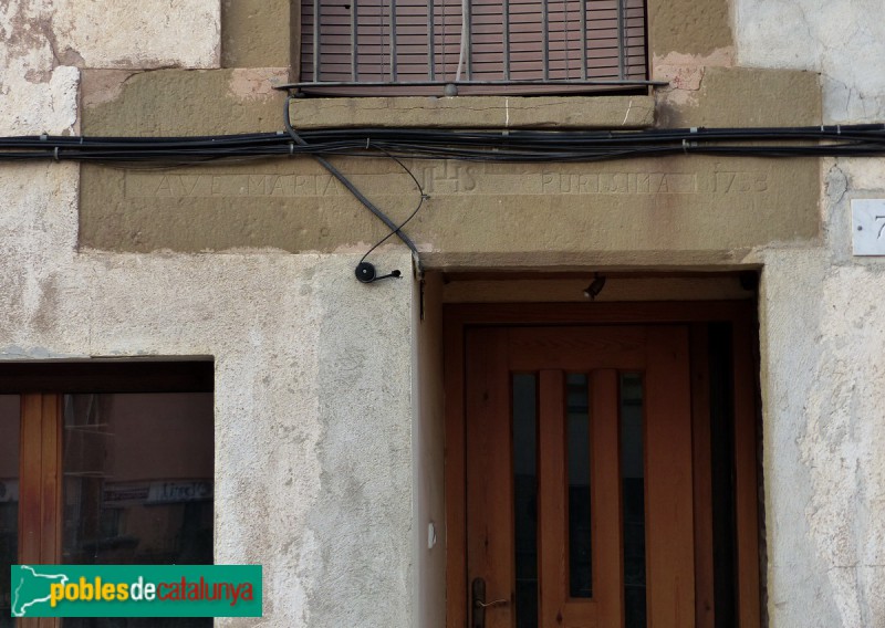 Folgueroles - Llinda de Ca l'Antònia Planas (Foto: Graciel·la Vidal, 2020) Folgueroles - Llinda de Ca l'Antònia Planas