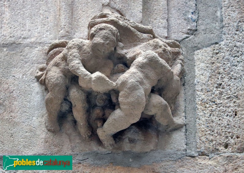 Barcelona - Palau de Lloctinent, capitell (Foto: Albert Esteves, 2020) Barcelona - Palau de Lloctinent, capitell