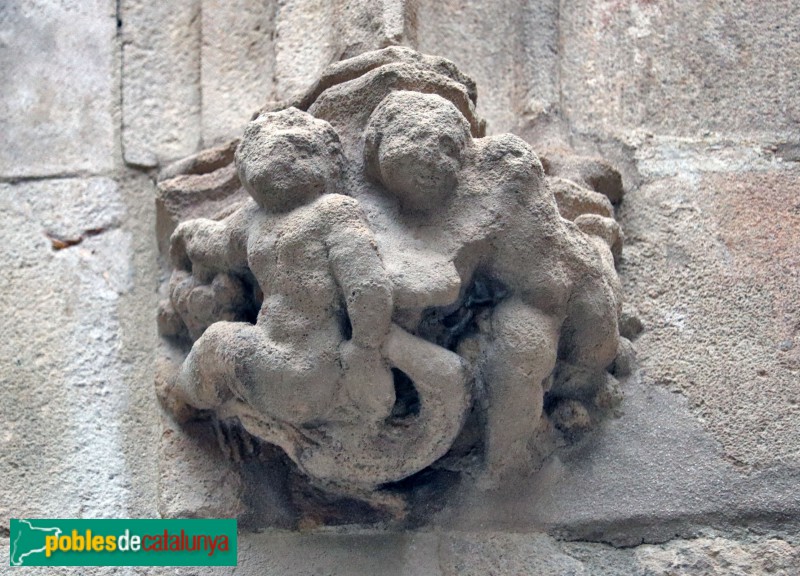 Barcelona - Palau de Lloctinent, capitell (Foto: Albert Esteves, 2020) Barcelona - Palau de Lloctinent, capitell