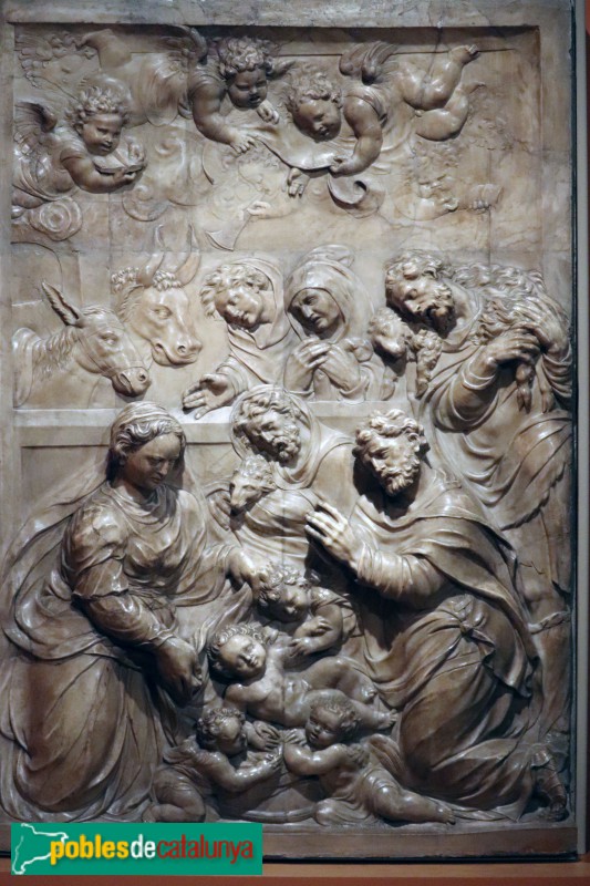 Museu Marès - Escena del Nou Testament. Manuel Álvarez 1570-76. Retaule Major monestir Santa Espina (Valladolid) (Foto: Albert Esteves, 2020) Museu Marès - Escena del Nou Testament. Manuel Álvarez 1570-76. Retaule Major monestir Santa Espina (Valladolid)