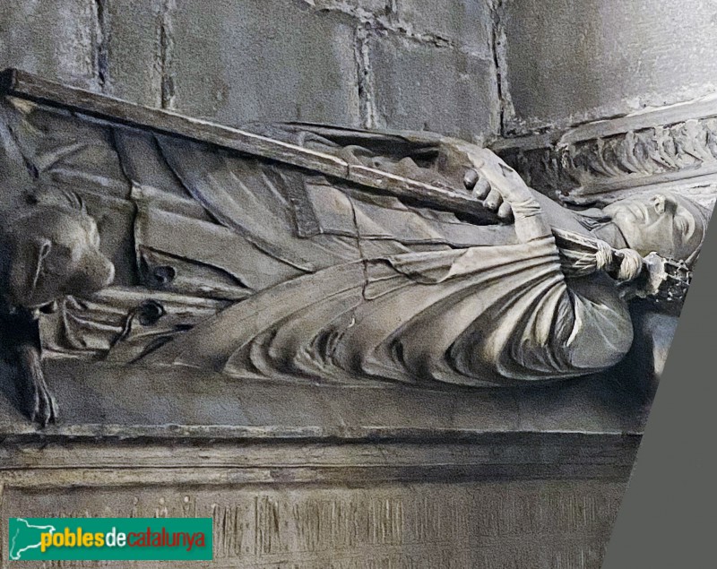 Barcelona - Catedral. Sepulcre del bisbe Berenguer de Palou (Foto: Albert Esteves, 2020) Barcelona - Catedral. Sepulcre del bisbe Berenguer de Palou