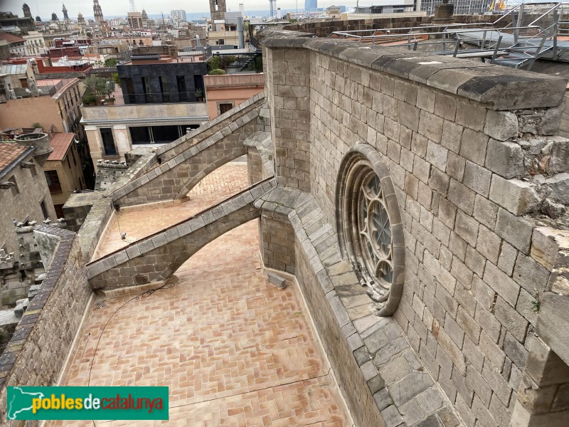 Barcelona - Catedral. Arcbotants