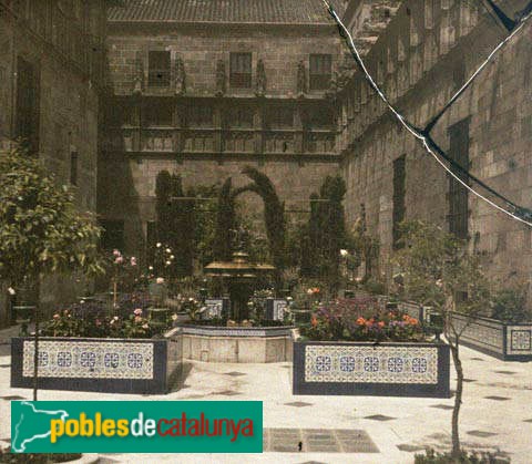 Barcelona - Palau de la Generalitat. Pati dels Tarongers