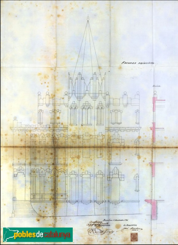 Barcelona - Av. Tibidabo, 23-25, plànol (Arxiu Municipal Contemporani de Barcelona) Barcelona - Av. Tibidabo, 23-25, plànol (Arxiu Municipal Contemporani de Barcelona)