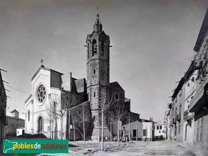 Sant Andreu de la Barca - Església, foto antiga Sant Andreu de la Barca - Església, foto antiga