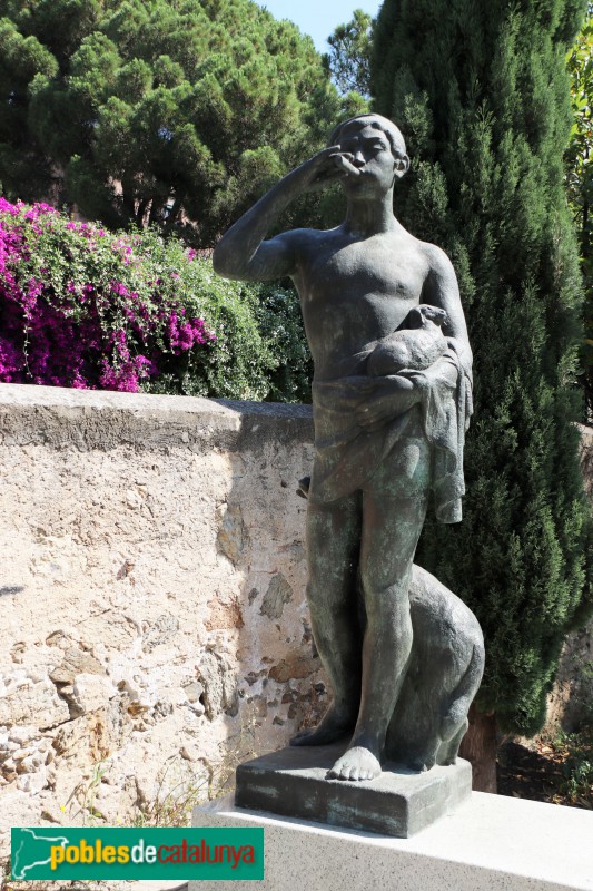 Barcelona - Pastor del flabiol. A Emili Mira (Foto: Albert Esteves, 2020) Barcelona - Pastor del flabiol. A Emili Mira