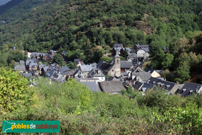 Es Bòrdes - El poble amb l'església de la Mare de Déu del Roser