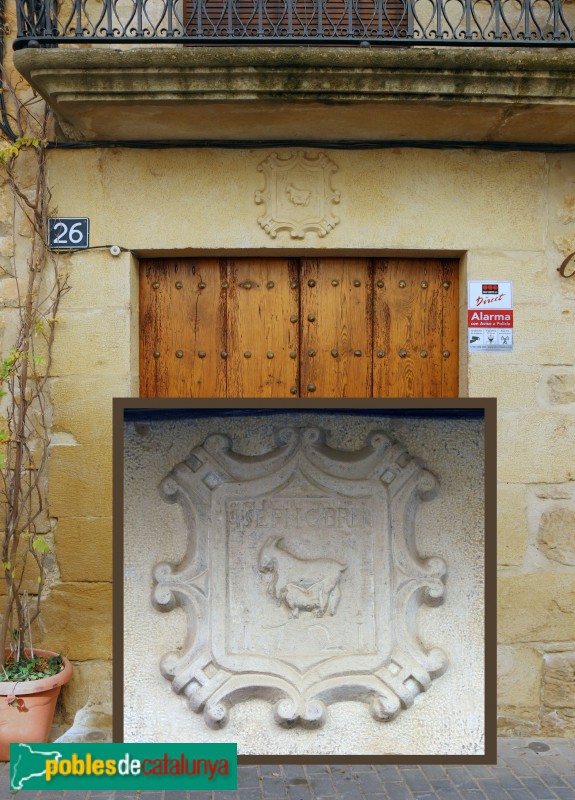 La Pobla de Cérvoles - Portal de 1721 (Foto: Albert Esteves, 2020) La Pobla de Cérvoles - Portal de 1721