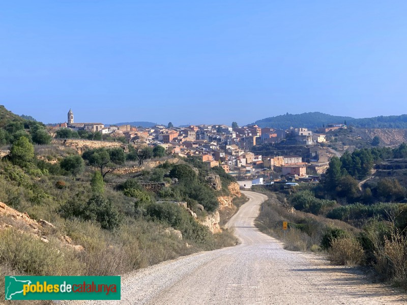 Panoràmica de Cervià de les Garrigues (Foto: Albert Esteves, 2020) Panoràmica de Cervià de les Garrigues