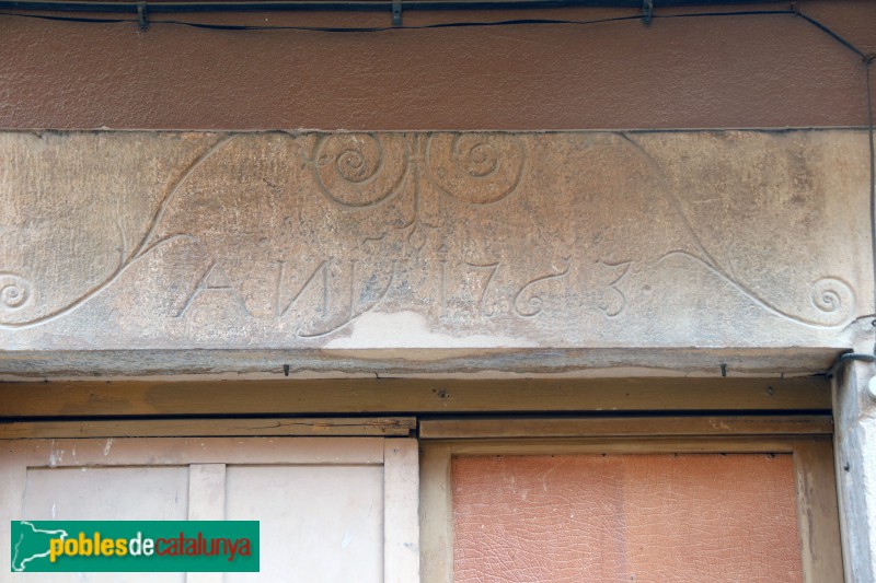 Cervià de les Garrigues - Porta de 1763 (Foto: Albert Esteves, 2020) Cervià de les Garrigues - Porta de 1763