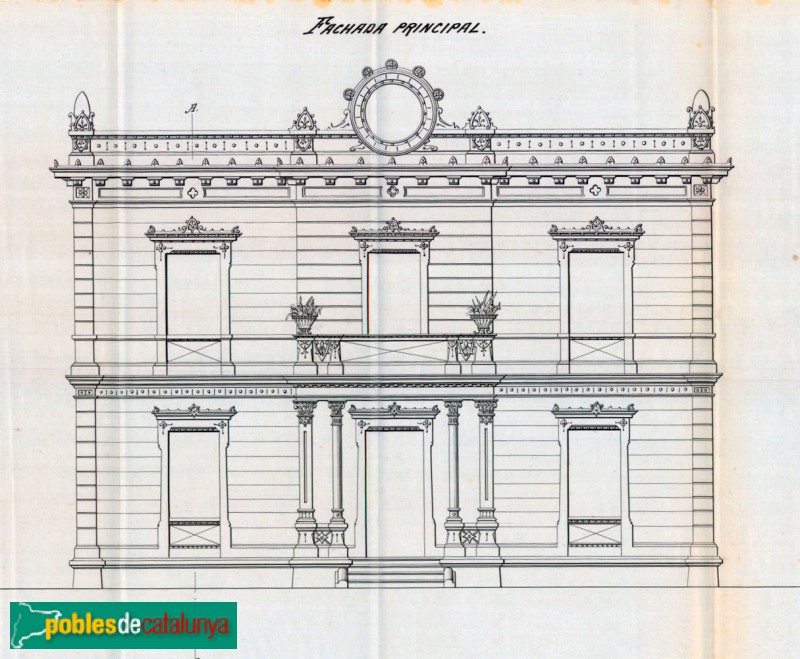 Barcelona - Mont d'Orsà, 35, plànol. Arxiu Municipal del Districte de Sarrià-Sant Gervasi Barcelona - Mont d'Orsà, 35, plànol. Arxiu Municipal del Districte de Sarrià-Sant Gervasi