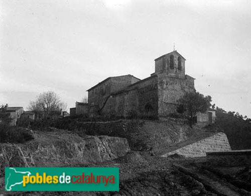 Molins de Rei - Sant Bartomeu de la Quadra (Foto: <i>Manuel Genovart -Arxiu fotogràfic Centre Excursionista de Catalunya-</i>, 1925) Molins de Rei - Sant Bartomeu de la Quadra