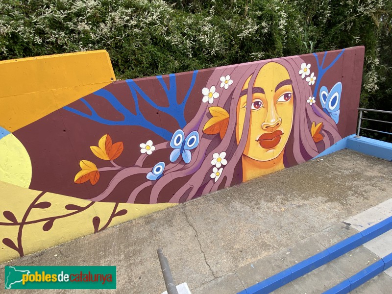 Pallejà - Mural de l'Institut (Foto: Albert Esteves, 2021) Pallejà - Mural de l'Institut