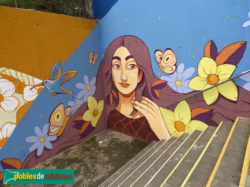 Pallejà - Mural de l'Institut (Foto: Albert Esteves, 2021) Pallejà - Mural de l'Institut