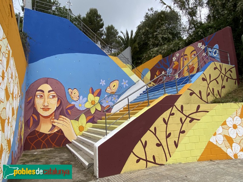Pallejà - Mural de l'Institut (Foto: Albert Esteves, 2021) Pallejà - Mural de l'Institut