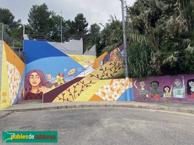 Pallejà - Mural de l'Institut (Foto: Albert Esteves, 2021) Pallejà - Mural de l'Institut