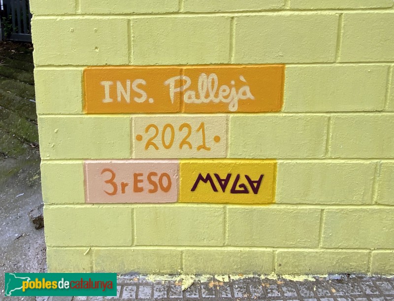 Pallejà - Mural de l'Institut (Foto: Albert Esteves, 2021) Pallejà - Mural de l'Institut