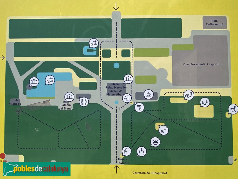 Cornellà de Llobregat - Parc de can Mercader (Foto: cartell in situ) Cornellà de Llobregat - Parc de can Mercader