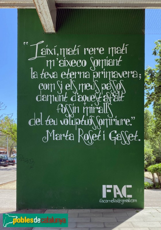 Cornellà de Llobregat - Mural de l'Estació d'Autobusos (Foto: Albert Esteves, 2021) Cornellà de Llobregat - Mural de l'Estació d'Autobusos