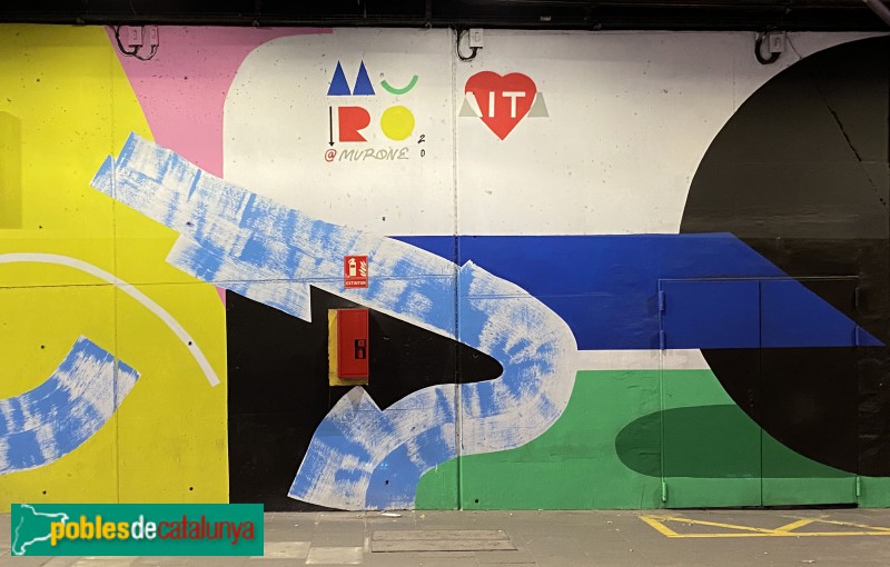 Cornellà de Llobregat - Mural del Tram (Foto: Albert Esteves, 2021) Cornellà de Llobregat - Mural del Tram