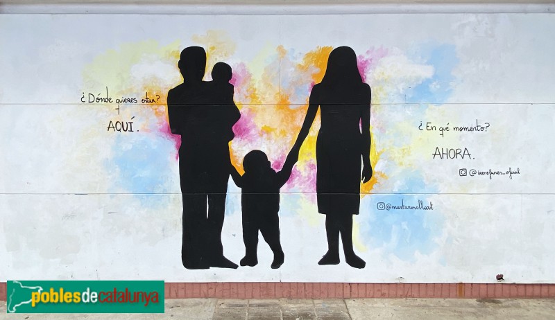 Cornellà de Llobregat - Mural Comunitat (Marta Rosell) (Foto: Albert Esteves, 2021) Cornellà de Llobregat - Mural Comunitat (Marta Rosell)