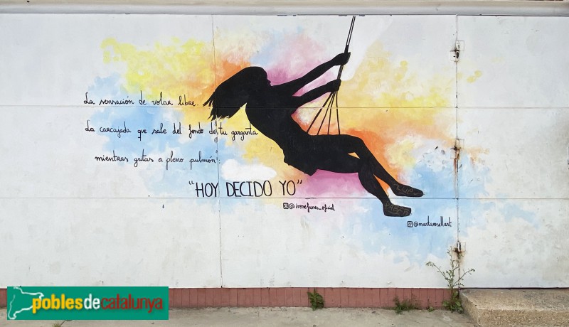 Cornellà de Llobregat - Mural Comunitat (Marta Rosell) (Foto: Albert Esteves, 2021) Cornellà de Llobregat - Mural Comunitat (Marta Rosell)