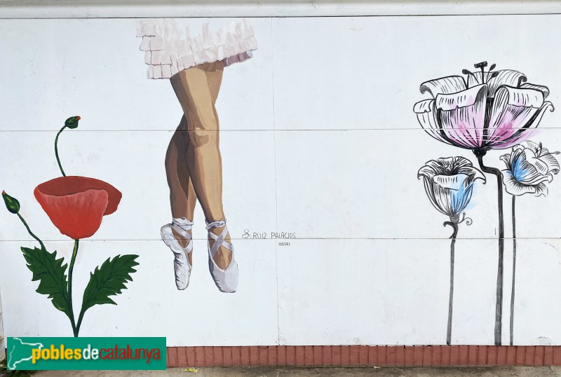 Cornellà de Llobregat - Mural Comunitat (Pilar Ruiz) (Foto: Albert Esteves, 2021) Cornellà de Llobregat - Mural Comunitat (Pilar Ruiz)