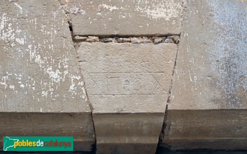 Vinaixa - Llinda, 1743 (Foto: Albert Esteves, 2021) Vinaixa - Llinda, 1743