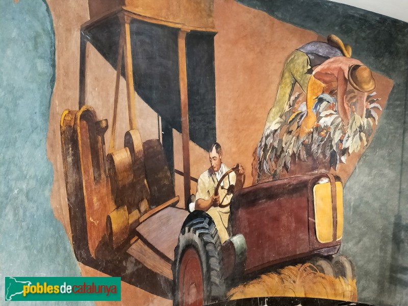 Barcelona - Plaça Catalunya, 5-6. Pintures murals (Foto: Anna Corcoll, 2021) Barcelona - Plaça Catalunya, 5-6. Pintures murals
