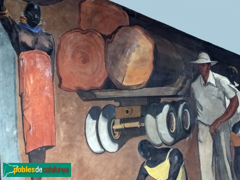 Barcelona - Plaça Catalunya, 5-6. Pintures murals (Foto: Anna Corcoll, 2021) Barcelona - Plaça Catalunya, 5-6. Pintures murals