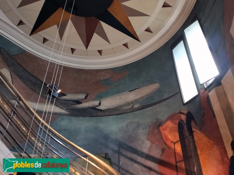 Barcelona - Plaça Catalunya, 5-6. Pintures murals (Foto: Anna Corcoll, 2021) Barcelona - Plaça Catalunya, 5-6. Pintures murals