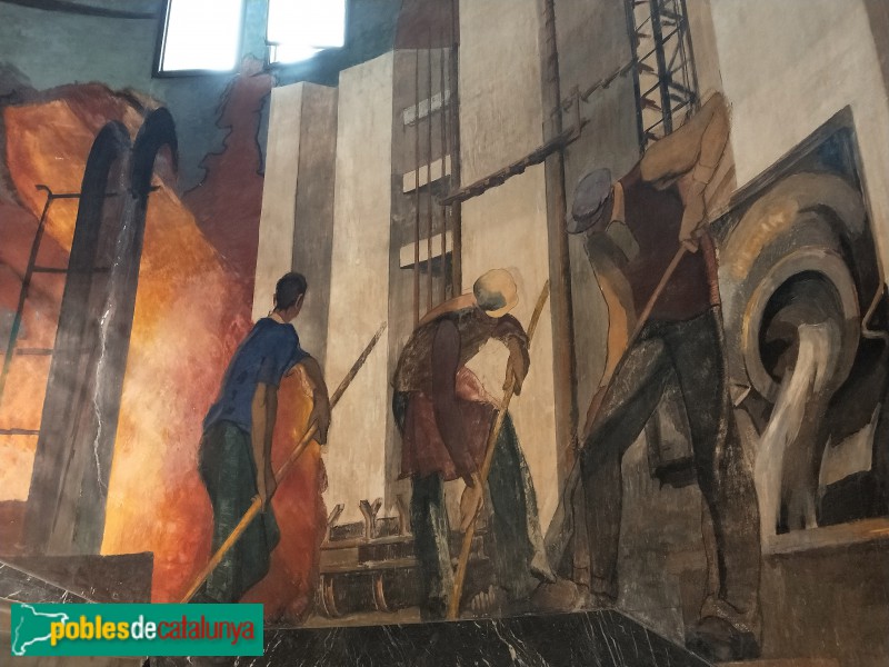 Barcelona - Plaça Catalunya, 5-6. Pintures murals (Foto: Anna Corcoll, 2021) Barcelona - Plaça Catalunya, 5-6. Pintures murals