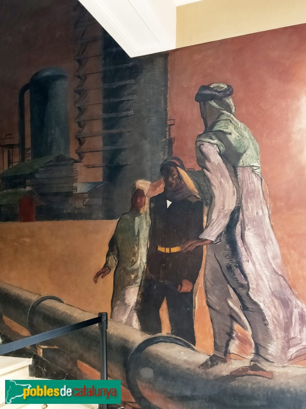 Barcelona - Plaça Catalunya, 5-6. Pintures murals (Foto: Anna Corcoll, 2021) Barcelona - Plaça Catalunya, 5-6. Pintures murals