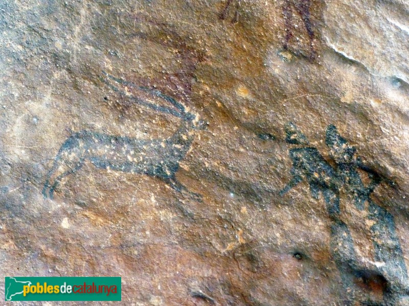 El Cogul - Pintures rupestres de la Cova dels Moros