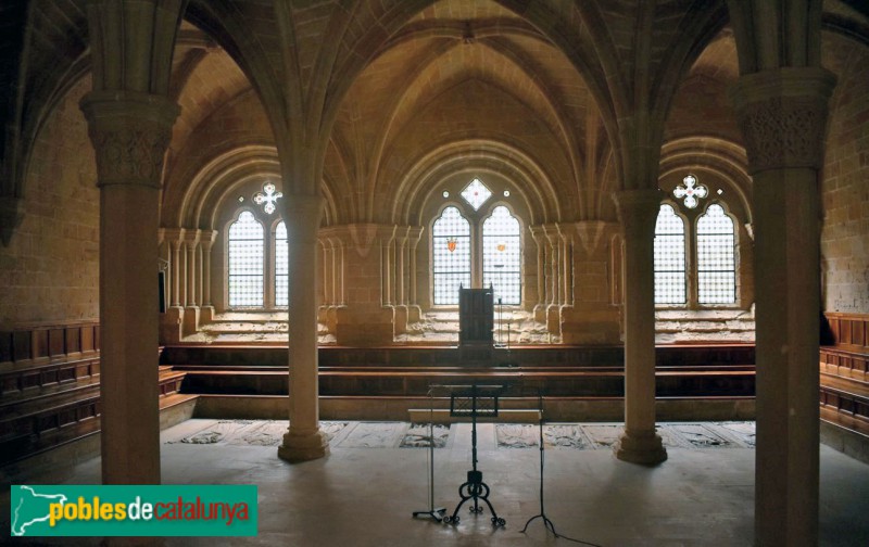 Monestir de Poblet - Sala capitular (Foto: <i>Antoni Pallarès Belart</i>, 2021) Monestir de Poblet - Sala capitular